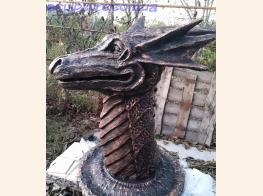 Скульптура голова дракон изготовление фото