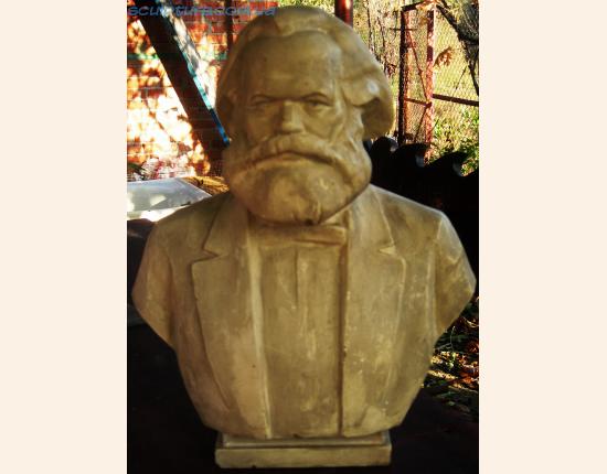 Бюст Карла Маркса из гипса фото 2