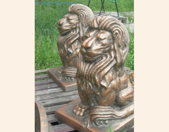 Фигура льва бронза, скульптура